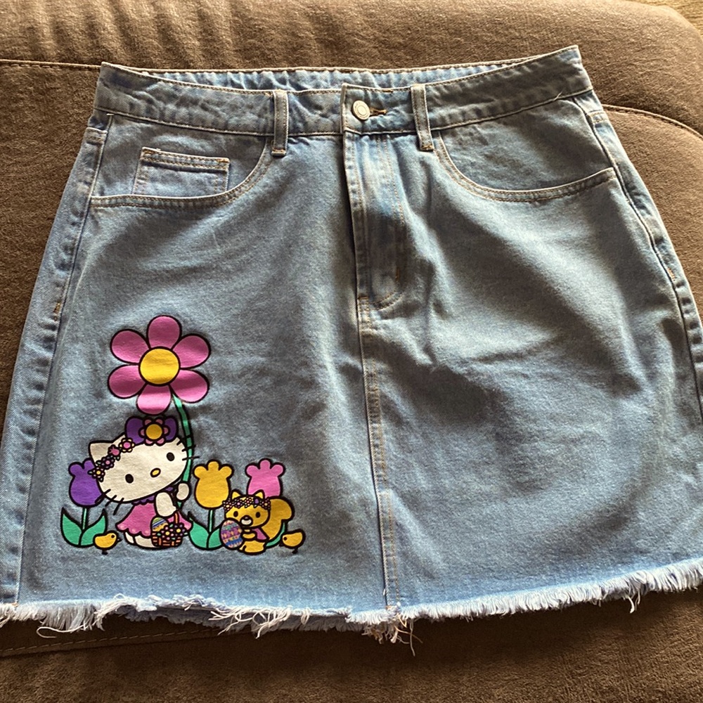Hello Kitty Jean Skirt